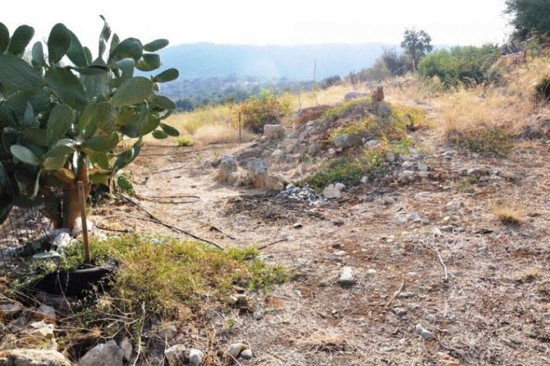 Stilos Blick auf die Landschaft auf Kreta zum Verkauf Grundstück kaufen